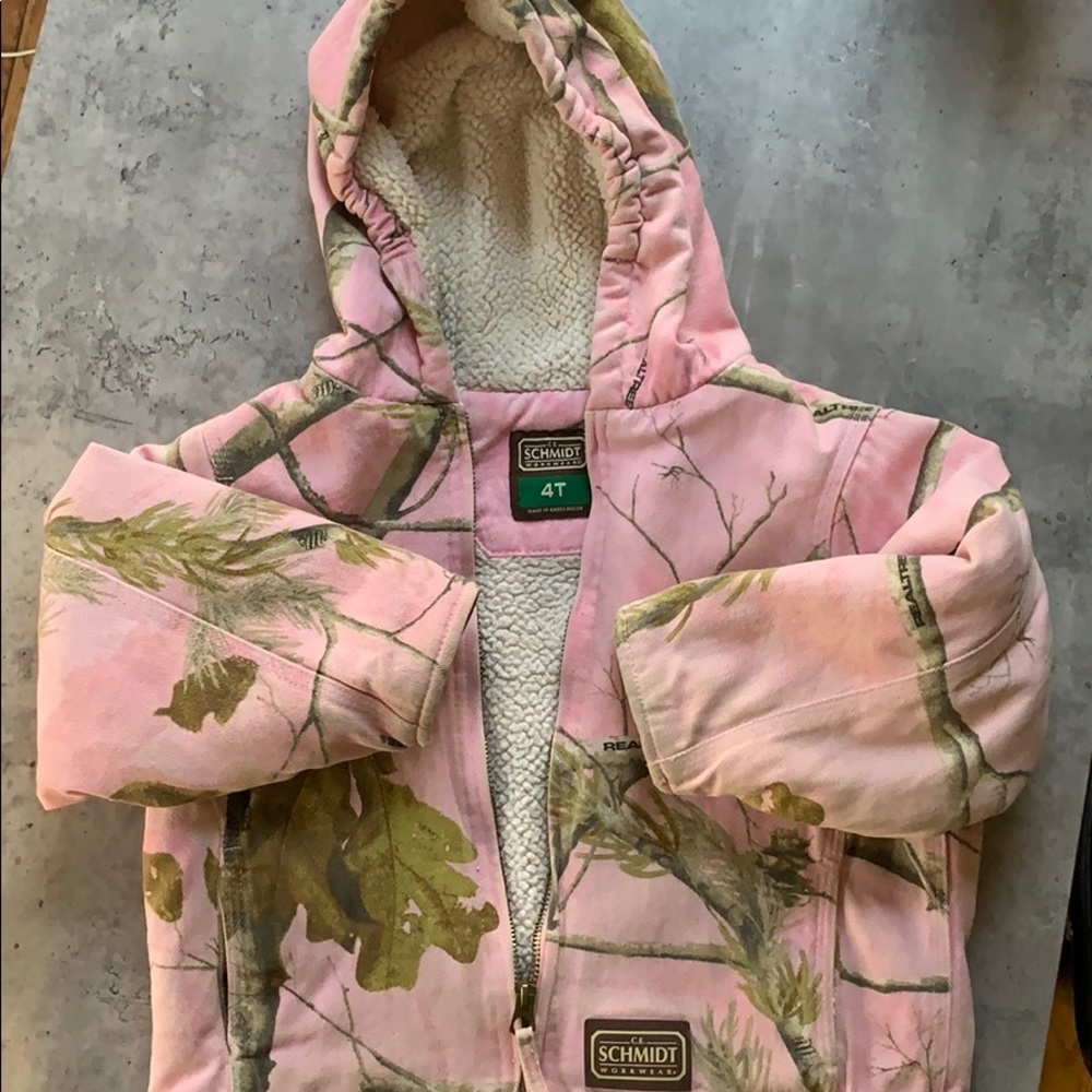 Girls 4t Pink Camo Schmidt Coat